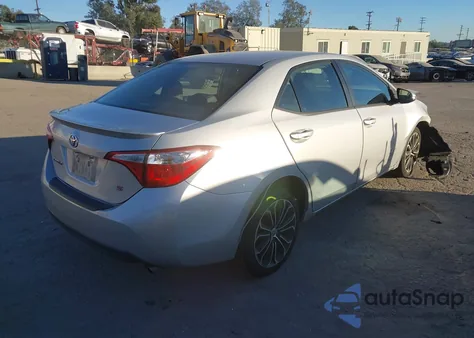 2016 Toyota Corolla S Plus из США, поврежденный, VIN 2T1BURHE3GC640785